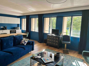 Appartement spacieux 2 chambres avec vue sur le Rhône et parc